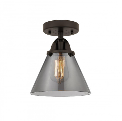 Cone - 1 Light - 8 inch - Oil Rubbed Bronze - Semi-Flush Mount (3442|288-1C-OB-G43-LED)