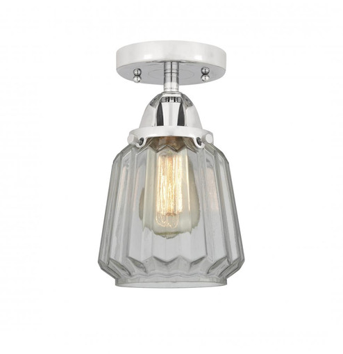 Chatham - 1 Light - 7 inch - Polished Chrome - Semi-Flush Mount (3442|288-1C-PC-G142)