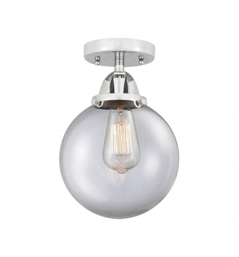 Beacon - 1 Light - 8 inch - Polished Chrome - Semi-Flush Mount (3442|288-1C-PC-G202-8-LED)