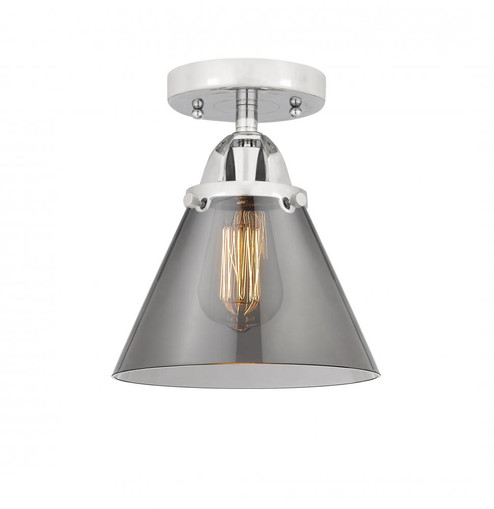 Cone - 1 Light - 8 inch - Polished Chrome - Semi-Flush Mount (3442|288-1C-PC-G43)