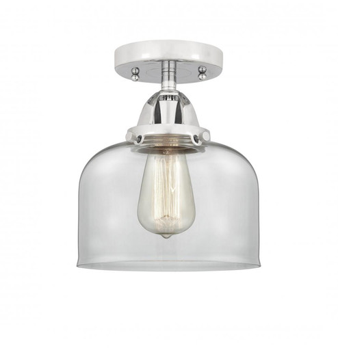 Bell - 1 Light - 8 inch - Polished Chrome - Semi-Flush Mount (3442|288-1C-PC-G72-LED)