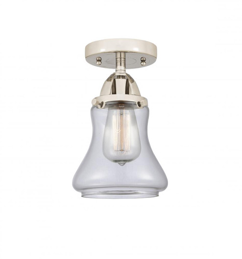 Bellmont - 1 Light - 6 inch - Polished Nickel - Semi-Flush Mount (3442|288-1C-PN-G192)