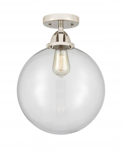 Beacon - 1 Light - 12 inch - Polished Nickel - Semi-Flush Mount (3442|288-1C-PN-G202-12-LED)