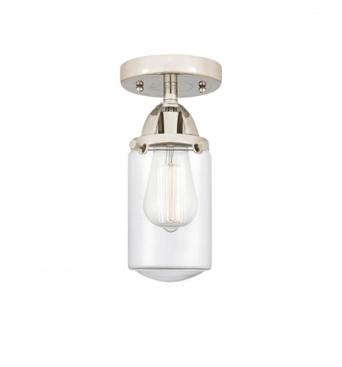 Dover - 1 Light - 5 inch - Polished Nickel - Semi-Flush Mount (3442|288-1C-PN-G312-LED)