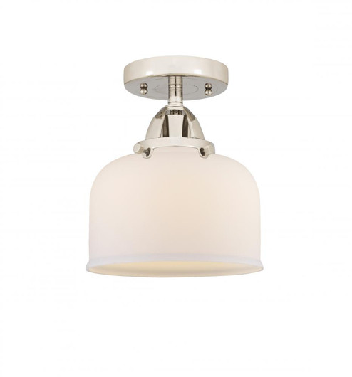 Bell - 1 Light - 8 inch - Polished Nickel - Semi-Flush Mount (3442|288-1C-PN-G71)