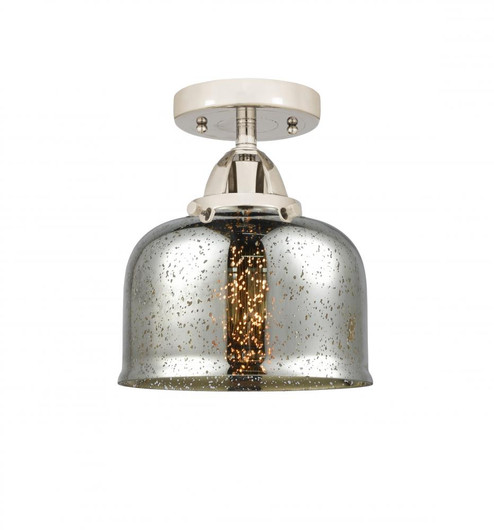 Bell - 1 Light - 8 inch - Polished Nickel - Semi-Flush Mount (3442|288-1C-PN-G78)
