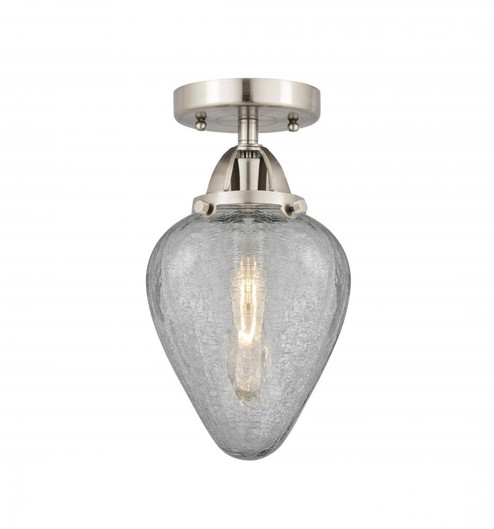 Geneseo - 1 Light - 7 inch - Brushed Satin Nickel - Semi-Flush Mount (3442|288-1C-SN-G165)