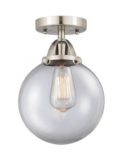 Beacon - 1 Light - 8 inch - Brushed Satin Nickel - Semi-Flush Mount (3442|288-1C-SN-G202-8)