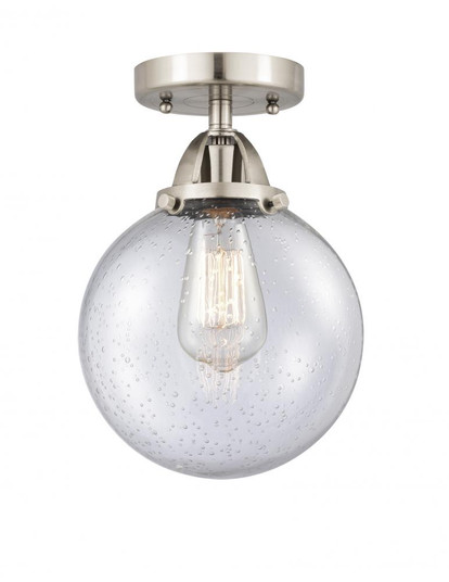 Beacon - 1 Light - 8 inch - Brushed Satin Nickel - Semi-Flush Mount (3442|288-1C-SN-G204-8)