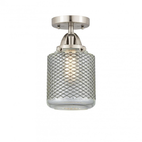 Stanton - 1 Light - 6 inch - Brushed Satin Nickel - Semi-Flush Mount (3442|288-1C-SN-G262)