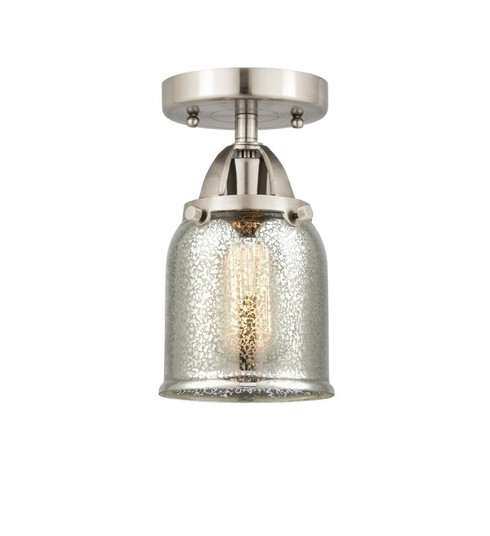 Bell - 1 Light - 5 inch - Brushed Satin Nickel - Semi-Flush Mount (3442|288-1C-SN-G58-LED)