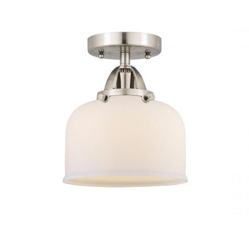 Bell - 1 Light - 8 inch - Brushed Satin Nickel - Semi-Flush Mount (3442|288-1C-SN-G71-LED)