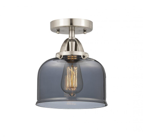 Bell - 1 Light - 8 inch - Brushed Satin Nickel - Semi-Flush Mount (3442|288-1C-SN-G73-LED)