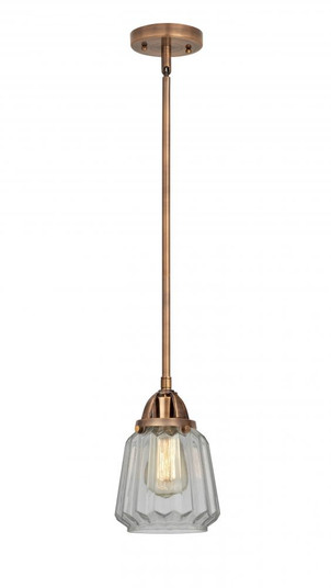 Chatham - 1 Light - 7 inch - Antique Copper - Stem hung - Mini Pendant (3442|288-1S-AC-G142)