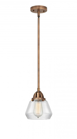 Fulton - 1 Light - 7 inch - Antique Copper - Stem hung - Mini Pendant (3442|288-1S-AC-G172-LED)