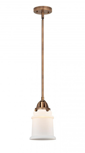 Canton - 1 Light - 6 inch - Antique Copper - Stem hung - Mini Pendant (3442|288-1S-AC-G181-LED)
