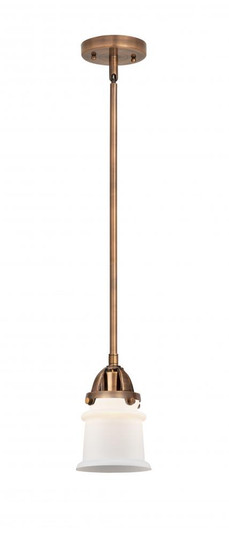 Canton - 1 Light - 5 inch - Antique Copper - Stem hung - Mini Pendant (3442|288-1S-AC-G181S-LED)