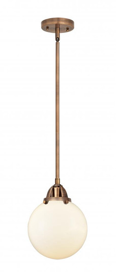 Beacon - 1 Light - 8 inch - Antique Copper - Stem hung - Mini Pendant (3442|288-1S-AC-G201-8)