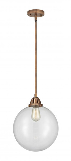 Beacon - 1 Light - 12 inch - Antique Copper - Stem hung - Mini Pendant (3442|288-1S-AC-G202-12)
