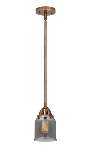 Bell - 1 Light - 5 inch - Antique Copper - Stem hung - Mini Pendant (3442|288-1S-AC-G53-LED)