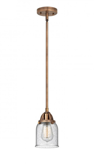 Bell - 1 Light - 5 inch - Antique Copper - Stem hung - Mini Pendant (3442|288-1S-AC-G54-LED)