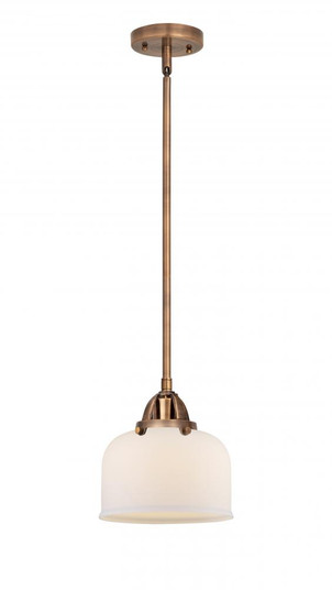 Bell - 1 Light - 8 inch - Antique Copper - Stem hung - Mini Pendant (3442|288-1S-AC-G71)