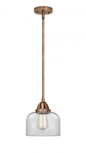 Bell - 1 Light - 8 inch - Antique Copper - Stem hung - Mini Pendant (3442|288-1S-AC-G72)