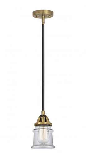 Canton - 1 Light - 5 inch - Black Antique Brass - Stem hung - Mini Pendant (3442|288-1S-BAB-G182S-LED)