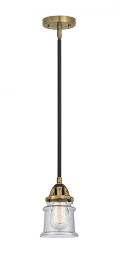 Canton - 1 Light - 5 inch - Black Antique Brass - Stem hung - Mini Pendant (3442|288-1S-BAB-G184S-LED)