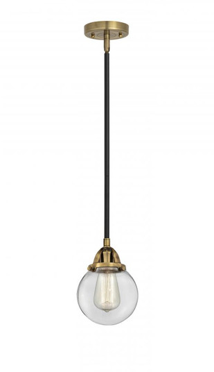 Beacon - 1 Light - 6 inch - Black Antique Brass - Stem hung - Mini Pendant (3442|288-1S-BAB-G202-6)