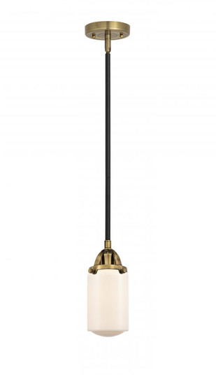 Dover - 1 Light - 5 inch - Black Antique Brass - Stem hung - Mini Pendant (3442|288-1S-BAB-G311-LED)