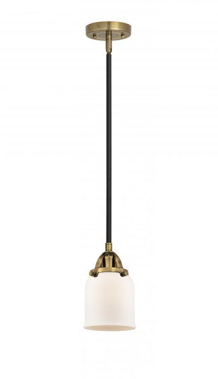 Bell - 1 Light - 5 inch - Black Antique Brass - Stem hung - Mini Pendant (3442|288-1S-BAB-G51-LED)