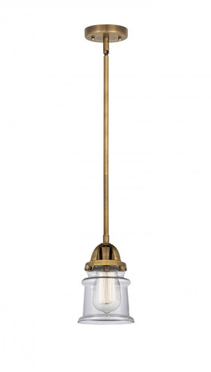 Canton - 1 Light - 5 inch - Brushed Brass - Stem hung - Mini Pendant (3442|288-1S-BB-G182S)