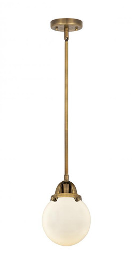 Beacon - 1 Light - 6 inch - Brushed Brass - Stem hung - Mini Pendant (3442|288-1S-BB-G201-6-LED)