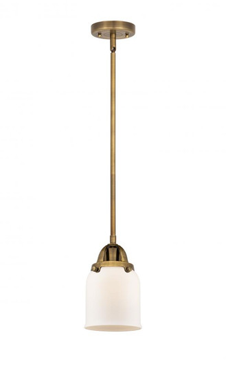 Bell - 1 Light - 5 inch - Brushed Brass - Stem hung - Mini Pendant (3442|288-1S-BB-G51-LED)