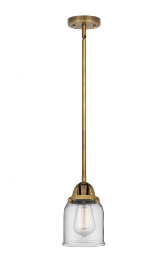 Bell - 1 Light - 5 inch - Brushed Brass - Stem hung - Mini Pendant (3442|288-1S-BB-G52-LED)