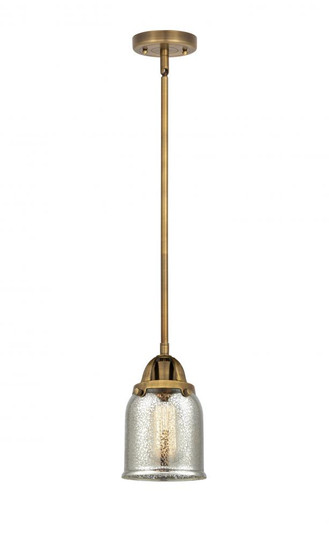 Bell - 1 Light - 5 inch - Brushed Brass - Cord hung - Mini Pendant (3442|288-1S-BB-G58)