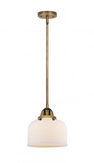 Bell - 1 Light - 8 inch - Brushed Brass - Stem hung - Mini Pendant (3442|288-1S-BB-G71)