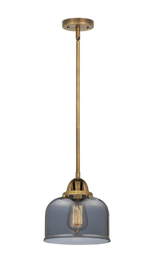 Bell - 1 Light - 8 inch - Brushed Brass - Stem hung - Mini Pendant (3442|288-1S-BB-G73)