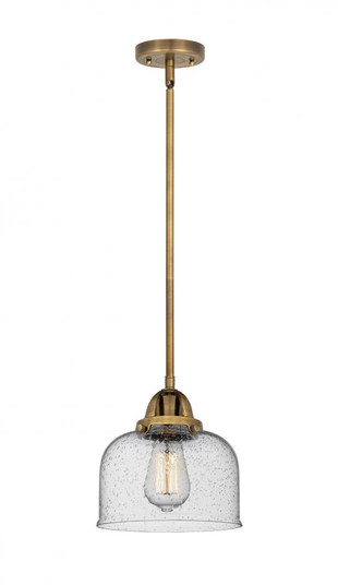 Bell - 1 Light - 8 inch - Brushed Brass - Stem hung - Mini Pendant (3442|288-1S-BB-G74)