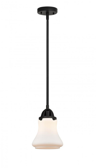 Bellmont - 1 Light - 6 inch - Matte Black - Stem hung - Mini Pendant (3442|288-1S-BK-G191-LED)