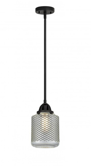 Stanton - 1 Light - 6 inch - Matte Black - Stem hung - Mini Pendant (3442|288-1S-BK-G262)