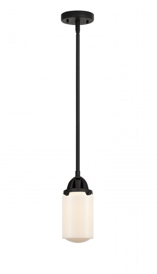 Dover - 1 Light - 5 inch - Matte Black - Stem hung - Mini Pendant (3442|288-1S-BK-G311)