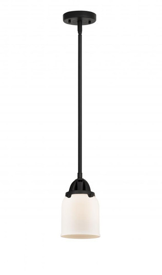 Bell - 1 Light - 5 inch - Matte Black - Stem hung - Mini Pendant (3442|288-1S-BK-G51-LED)