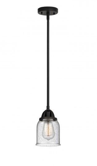 Bell - 1 Light - 5 inch - Matte Black - Stem hung - Mini Pendant (3442|288-1S-BK-G54-LED)