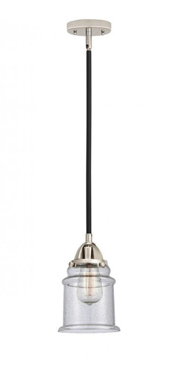 Canton - 1 Light - 6 inch - Black Polished Nickel - Stem hung - Mini Pendant (3442|288-1S-BPN-G184-LED)