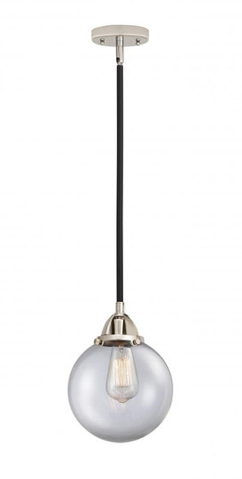 Beacon - 1 Light - 8 inch - Black Polished Nickel - Stem hung - Mini Pendant (3442|288-1S-BPN-G202-8-LED)