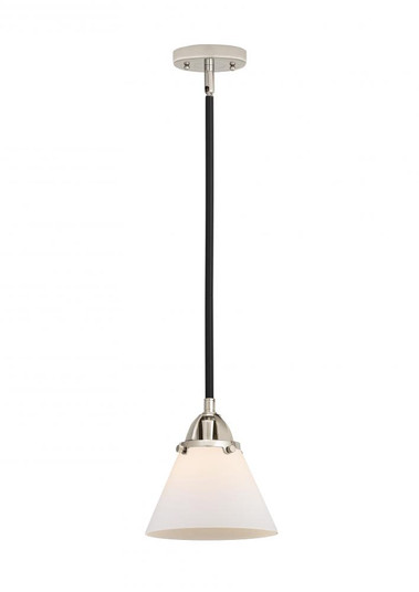 Cone - 1 Light - 8 inch - Black Polished Nickel - Stem hung - Mini Pendant (3442|288-1S-BPN-G41)