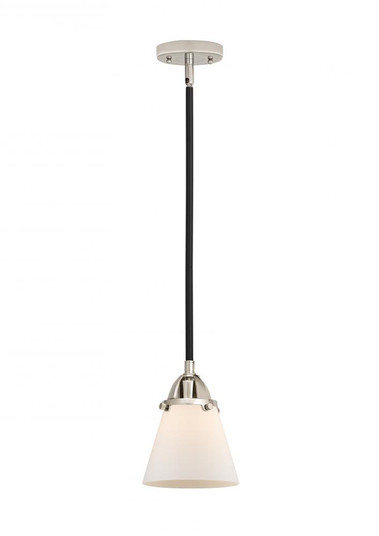 Cone - 1 Light - 6 inch - Black Polished Nickel - Stem hung - Mini Pendant (3442|288-1S-BPN-G61)