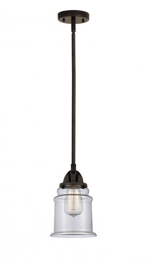 Canton - 1 Light - 6 inch - Oil Rubbed Bronze - Stem hung - Mini Pendant (3442|288-1S-OB-G182)
